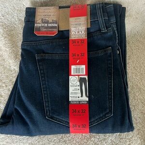 NEW Weatherproof jeans lines dark blue 34x32